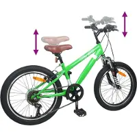 vidaXL Mountainbike 24 Inch 6-Snelheid voor 8-12 jaar oud Groen