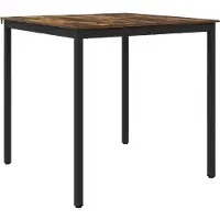 vidaXL Staande Bartafel Bewerkt hout Vierkant