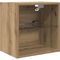 vidaXL TV wand eenheden met LED 5 st Artisan Eiken 100 x 30 x 30 cm