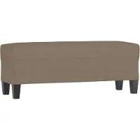 vidaXL Bankje 100x35x41 cm stof taupe
