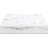 vidaXL Wandplank Muurmontage Wit Marmer 23 x 23,5 x 3,8 cm