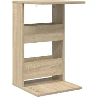 vidaXL Bijzettafel Sonoma Eik 40 x 35 x 60,5 cm Bewerkt hout