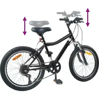 vidaXL Kinderfiets 20 Inch 6-Snelheid voor 6-11 jaar oud Zwart
