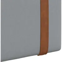 vidaXL Hangend hoofdbord Met LED-verlichting Lichtgrijs Antiek PU