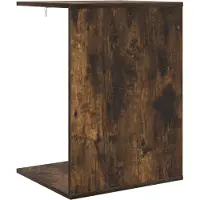 vidaXL Bijzettafel Rook Eiken 45 x 40 x 62,5 cm Bewerkt hout