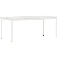 vidaXL Eettafel Wit 180 x 90 x 75 cm Massief grenenhout
