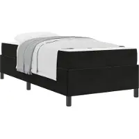vidaXL Bedframe met matras Zwart 90 x 190 cm Stof