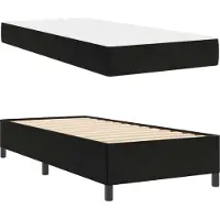 vidaXL Bedframe Zwart 80 x 200 cm Stof