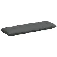vidaXL Rugkussen Donkergrijs 200 x 19 x 50 cm Stof