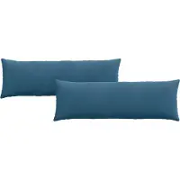 vidaXL Zitkussens 2 pcs Blauw 120 x 40 cm Corduroy stof