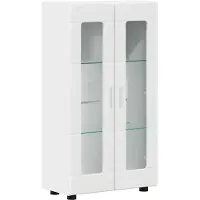 vidaXL Dressoir FLORIN 55,5 x 29 x 100 cm Wit Bewerkt hout