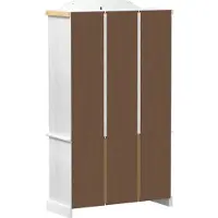 vidaXL Display Kast Wit 103.5 x 42 x 180 cm Massief grenenhout