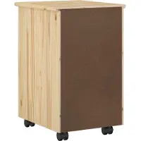 vidaXL Rollende kast met wiel Bruin 34 x 39 x 56 cm Massief grenenhout