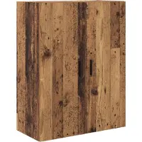 vidaXL Highboard 2 st Oud Hout 69,5 x 34 x 180 cm Bewerkt hout