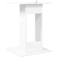 vidaXL Bijzettafel Wit 45 x 40 x 62,5 cm Bewerkt hout