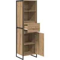 vidaXL Boekenkast Ambachtelijk Eiken 43 x 36 x 150.5 cm Bewerkt hout