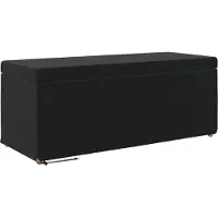vidaXL Kruk Zwart 101 x 41 x 40 cm Velvet en Geengineerd Hout