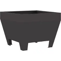 vidaXL Vuurkom Zwart 50 x 50 x 38 cm weervast staal