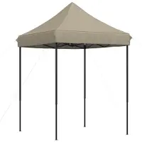 vidaXL Partytent Taupe 200 x 200 x 306 cm Oxford Stof