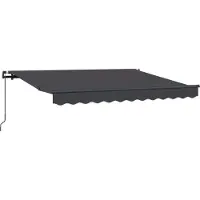 vidaXL Uitschuifbare luifel Antraciet 300 x 200 cm Stof