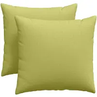 vidaXL Zitkussens 2 st Stof Lichtgroen 45 x 45 cm