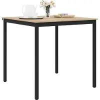 vidaXL Staande Bartafel Bewerkt hout Vierkant
