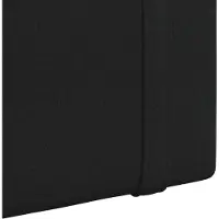 vidaXL Hangend hoofdbord Met LED-verlichting Zwart Stof