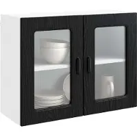 vidaXL Vaatwasserpaneel Kalmar Zwart Eiken 80 x 31 x 60 cm
