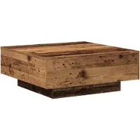 vidaXL Salontafel Oud Hout 80 x 80 x 31 cm
