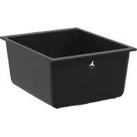 vidaXL Wasbak Zwart 370 x 460 mm 80% Kwarts en 20% Hars