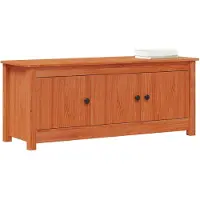 vidaXL Schoenenkast Waskleur Bruin 110 x 38 x 45,5 cm