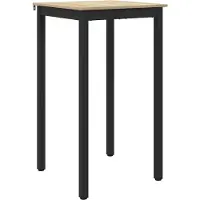 vidaXL Staande Bartafel Bewerkt hout Vierkant