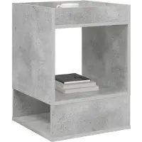vidaXL Bijzettafel Beton Grijs 40 x 40 x 56 cm Bewerkt hout