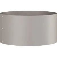 vidaXL Plantenring 5 st Roestig 40 x 40 x 20 cm weervast staal