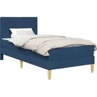 vidaXL Bedframe Blauw 90 x 190 cm Polyester