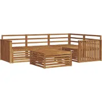 vidaXL Buiten bank set 5 st Naturel Massief Acacia Hout