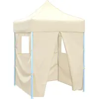vidaXL Partytent 200 x 200 x 315 cm Crèmekleurig Oxford Stof