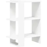 vidaXL Boekenplank 2-laags 52 x 25 x 71,5 cm Bewerkt hout Wit