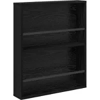 vidaXL Tijdschriftenrek 2 st Zwart Eiken 60 x 12 x 70 cm Bewerkt hout