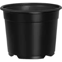 vidaXL Ronde Bloempot 200 st Zwart Ø 10 x 8 cm Kunststof
