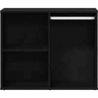vidaXL Cosmetiek Kast Zwart Eiken 80 x 40 x 65 cm Bewerkt hout