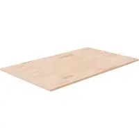 vidaXL Wastafelblad 100x60x1,5 cm onbehandeld massief