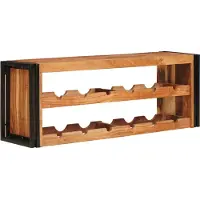 vidaXL Wijnrek Bruin 120 x 45 x 33 cm Massief Acacia Hout