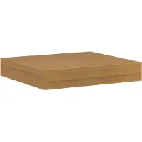 vidaXL Wandplank Muurmontage Beige 23 x 23,5 x 3,8 cm Bewerkt hout