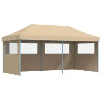 vidaXL Partytent Beige 292 x 580 x 315 cm Oxford Stof