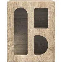 vidaXL Nachtkastje ELST Sonoma Eik 40 x 35 x 50 cm Bewerkt hout