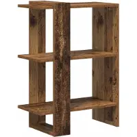 vidaXL Boekenplank 2-laags 52 x 25 x 71,5 cm Bewerkt hout Oudhout