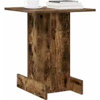 vidaXL Bijzettafel Rook Eiken 44,5 x 45 x 55 cm Bewerkt hout