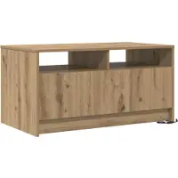 vidaXL Salontafel Ambachtelijk Eiken 90 x 50 x 45 cm Bewerkt hout