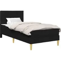 vidaXL Bedframe Zwart 80 x 200 cm Polyester